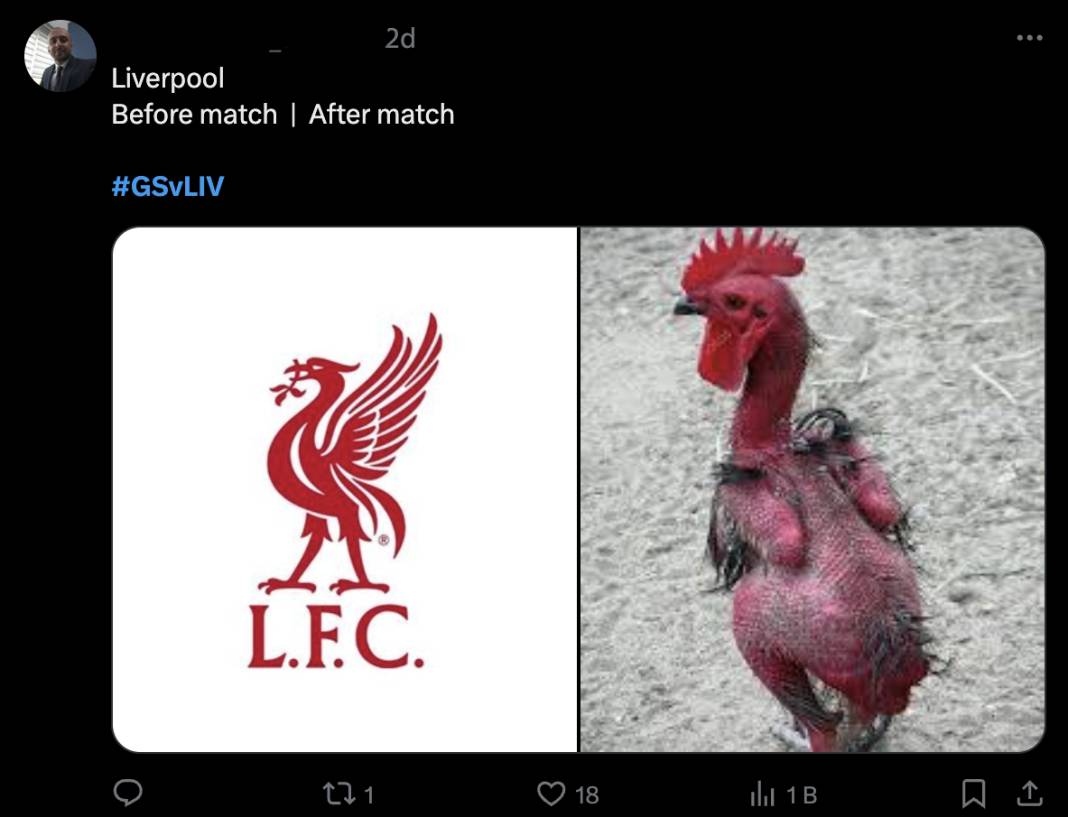 Galatasaray’dan Liverpool’a tarihi galibiyet: Sosyal medya yıkıldı! İşte X paylaşımları 15